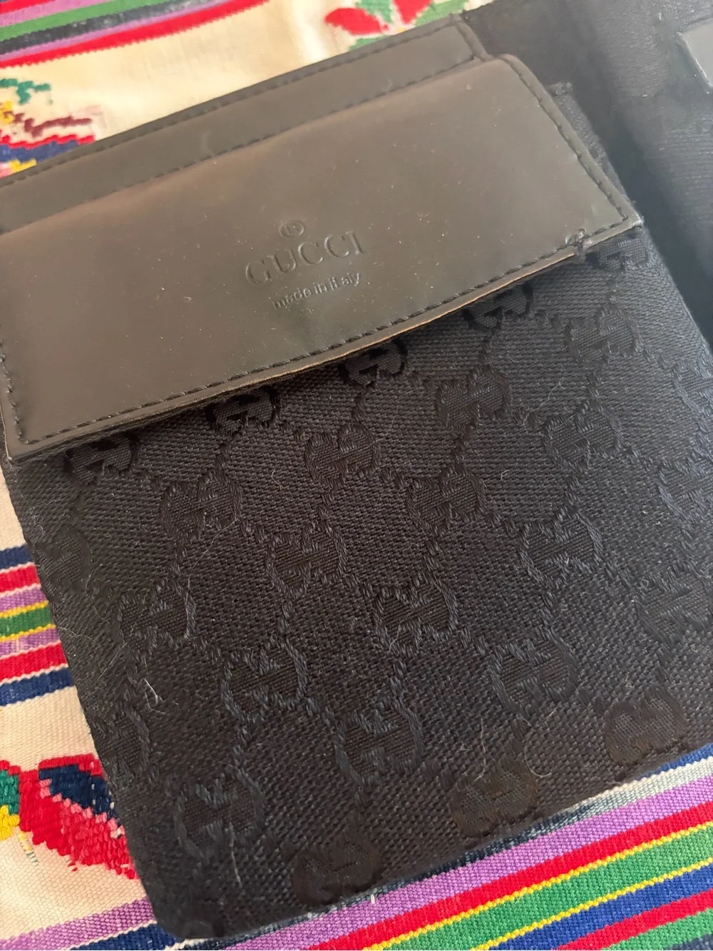 Gucci Black Double Pouch Waist Bag